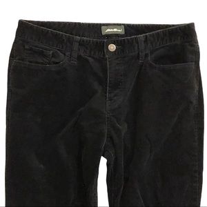 Eddie Bauer • Black 5-Pocket Black Corduroy Bootcut Pants - 10